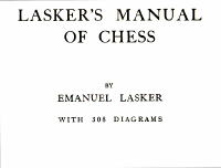 Laskers Manual of Chess [Emanuel Lasker, 1925].pdf